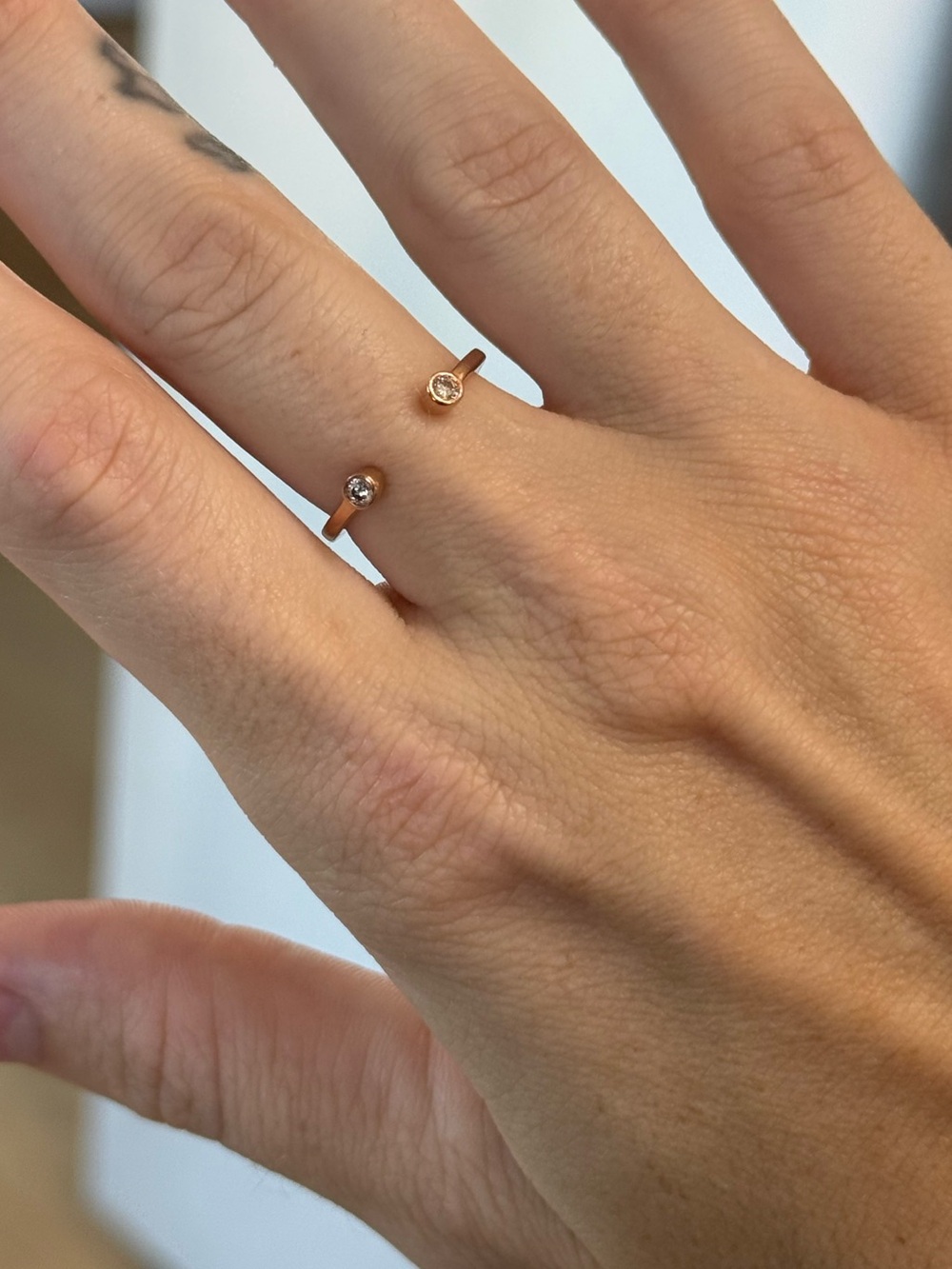 10k Rose Gold Diamond Ring